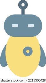 ilustración del vector robot en un fondo transparente. Símbolos de calidad superior. Iconos vectoriales de color de línea para el concepto y el diseño gráfico.