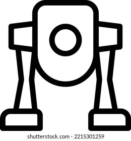 robot Vector illustration on a transparent background. Premium quality symmbols. Thin line vector icons for concept and graphic design.