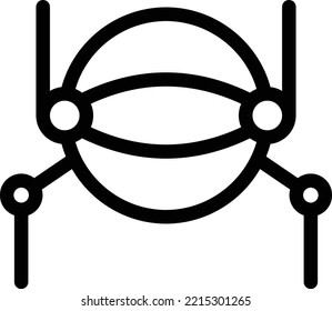 robot Vector illustration on a transparent background. Premium quality symmbols. Thin line vector icons for concept and graphic design.