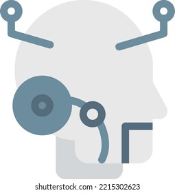 ilustración del vector robot en un fondo transparente. Símbolos de calidad superior. Iconos vectoriales de color de línea para el concepto y el diseño gráfico. 
