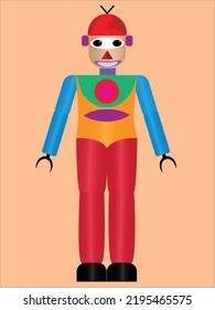 Robot vector illustration suitable for children
