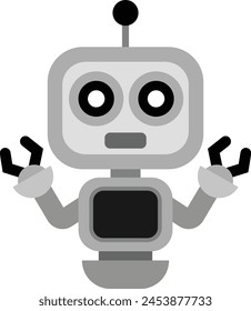Robot vector image for background or project
