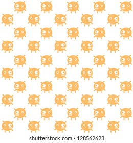 Robot vector seamless pattern
