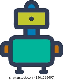 Robot vector, simple robot design 