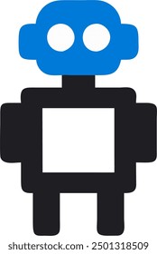 Robot vector, simple robot design 