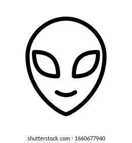 robot vector thin line icon 