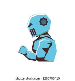 robot video game isolated icon