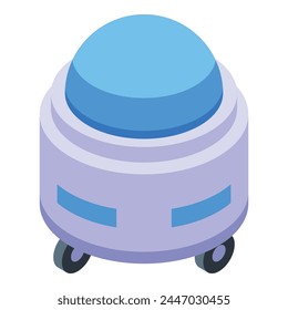Icono de camarero robot Vector isométrico. Oficina digital de servicio. Ai chef vida