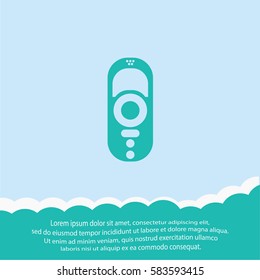 Robot window cleaner  icon. Vector design.
