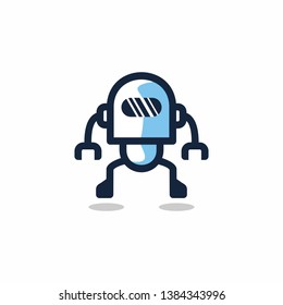 Robotic Angry Logo Template Vector Stock Vector (Royalty Free ...