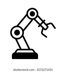 A robotic arm in action, symbolizing automated manufacturing and industrial