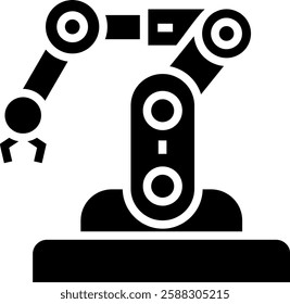 Robotic Arm Icon Element For Design