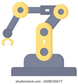 Robotic Arm Icon Element For Design