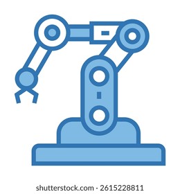 Robotic Arm Icon Element For Design