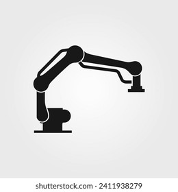 Roboter-Arm-Symbol - einfache Vektorgrafik