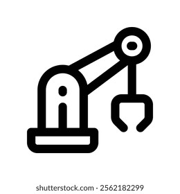 robotic arm icon. vector line icon for your website, mobile, presentation, and logo design.