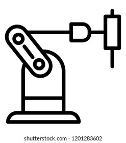 Robotic arm for industrial and manufacturing processes 