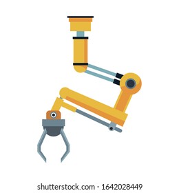 robotic arm machine icon over white background, vector illustration - Powered by Shutterstock - Get 15% off with code: PIKWIZARD15