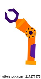 Robotic arm manipulator. Vector illustration