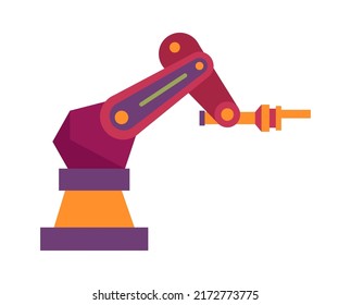 Robotic arm manipulator. Vector illustration