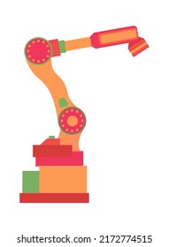 Robotic arm manipulator. Vector illustration