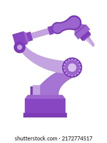 Robotic arm manipulator. Vector illustration