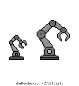ROBOTIC ARM MECHANIC PIXEL ART