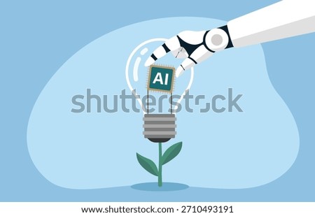 A robotic arm placing a chip labeled 
