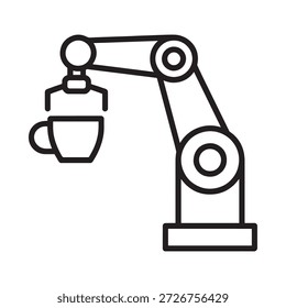 Robotic arm pouring into a cup illustrating automation and modern technology