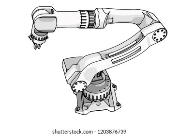 robotic arm vector