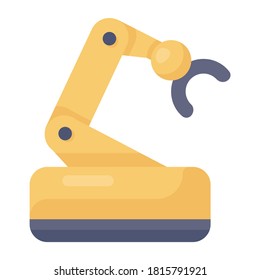 Vector de brazo robótico en estilo editable 