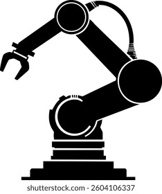 Robotic arm working in a factory setting during daytime showcasing advanced automation technology and precision