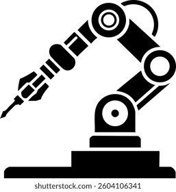 Robotic arm working in a factory setting during daytime showcasing advanced automation technology and precision