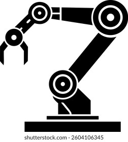Robotic arm working in a factory setting during daytime showcasing advanced automation technology and precision