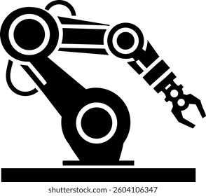 Robotic arm working in a factory setting during daytime showcasing advanced automation technology and precision