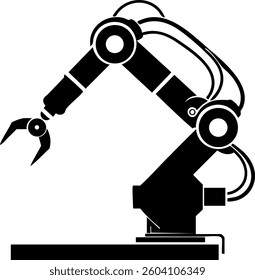 Robotic arm working in a factory setting during daytime showcasing advanced automation technology and precision