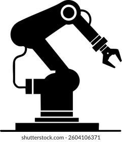 Robotic arm working in a factory setting during daytime showcasing advanced automation technology and precision