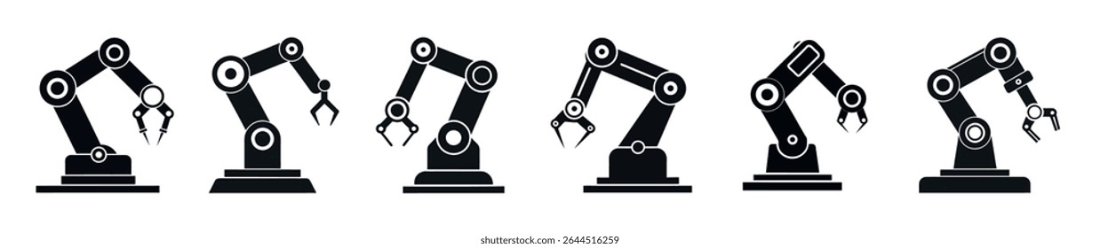 robotic arms in various positions design