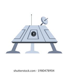 Vehículo Autónomo Robótico para la Exploración de Marte, Ilustración de vectores de caricatura de la cubierta de la investigación espacial