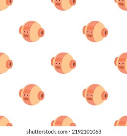Patrón de bola robótica textura de fondo transparente repetición de papel tapiz vector geométrico