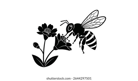 A robotic bee pollinating flowers.jpg	Tiny Robotic Bee Pollinating Flowers Environmental Technology	A tiny robotic bee delicately pollinates vibrant flowers, representing innovative environmental tech