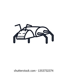 robotic bug infection icon