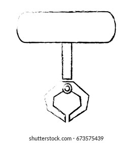 robotic claw industrial machine equipment icon