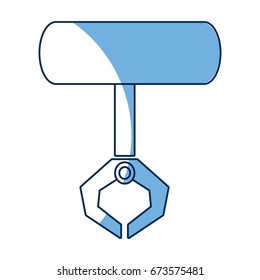 robotic claw industrial machine equipment icon