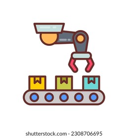 Robotersteuerungs-Symbol in Vektorgrafik. Illustration