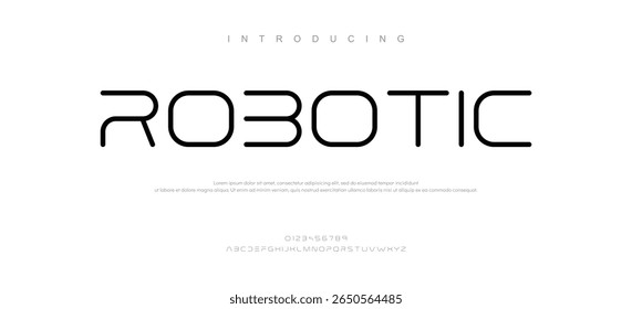 Robotic creative modern stylish calligraphy letter logo design