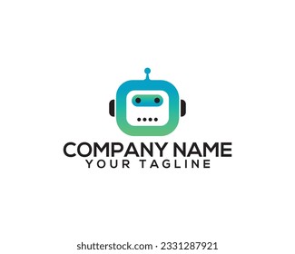 Diseño de logotipo mínimo para ciberlíneas robóticas. Letra bot moderna simple icono vector O.