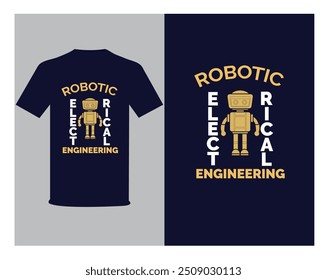 Robotic electrical engineering t-shirt design
