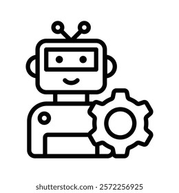 Robotic Engineering, robot setting icon design