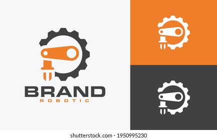 the robotic gear logo setting	